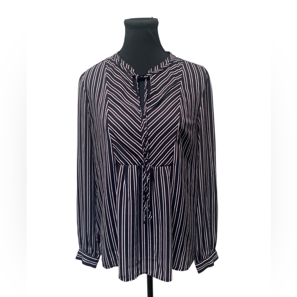 LOFT Striped Blouse GUC M